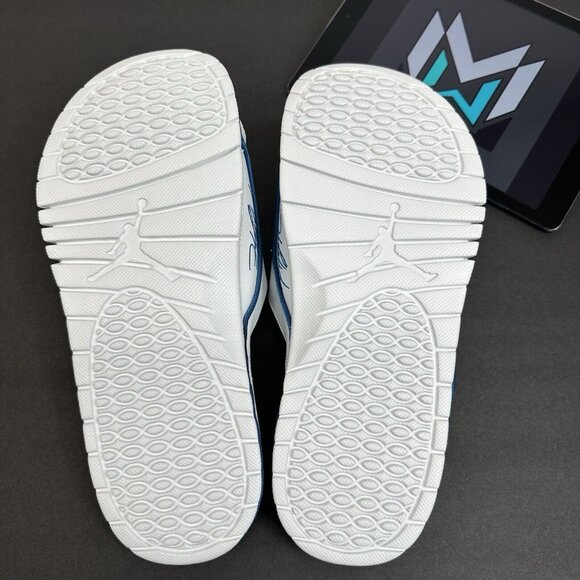 Jordan Hydro 4 IV Retro Slide Sandals White Industrial Blue 532225-141 Men’s - Picture 11 of 11